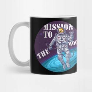 Funny Mission To The Moon Doge-1 Dogecoin Hodl Crypto Mug